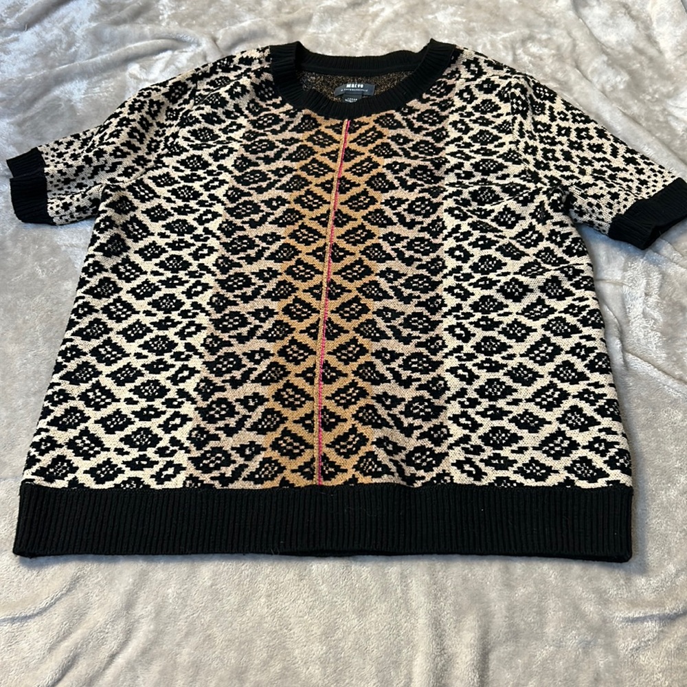 Maeve/anthro short sleeve sweater